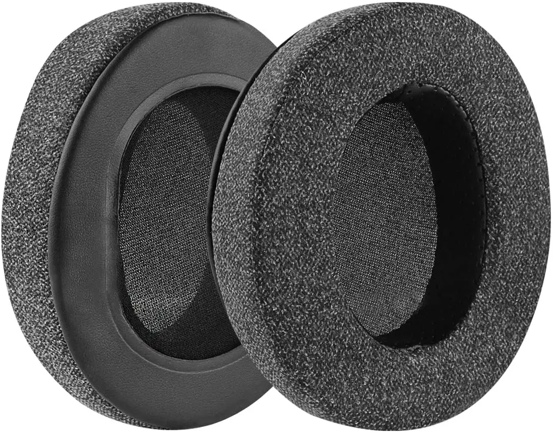 편안한 리넨 교체 이어 패드, 오디오 테크니카 ATH-M50XBT ATH-M50X M40X M30X M20X M10X ATH-ANC9 헤드폰 이어패드