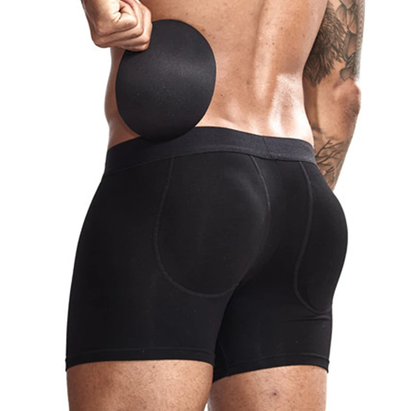 

Men's Shaper Instant Butt Booster Enhancing Padded Lifting Boxers Butt Lifter Shapewear Boxer Enhancing Underwear Tummy Control