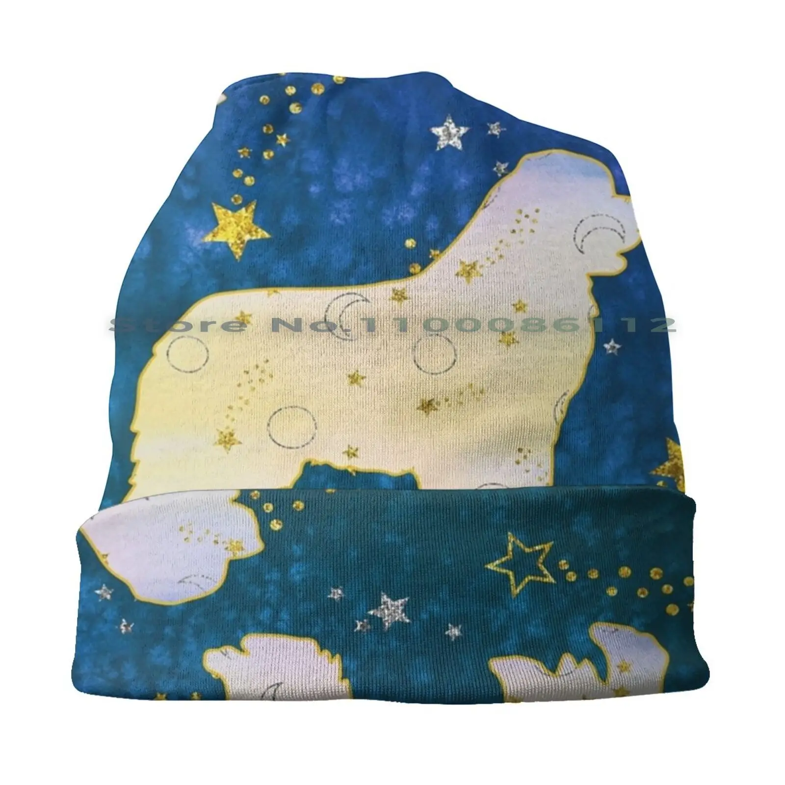 Starry Sky Newf Mask Beanies Knit Hat Newfoundland Dog Face Mask Newfy Newfie Mask Newfie Love Newfielove Com Christine Mullis