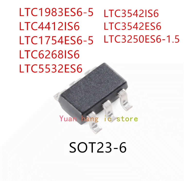 10PCS LTC1983ES6-5 LTC4412IS6 LTC1754ES6-5 LTC6268IS6 LTC5532ES6 LTC3542IS6 LTC3542ES6 LTC3250ES6-1.5 IC