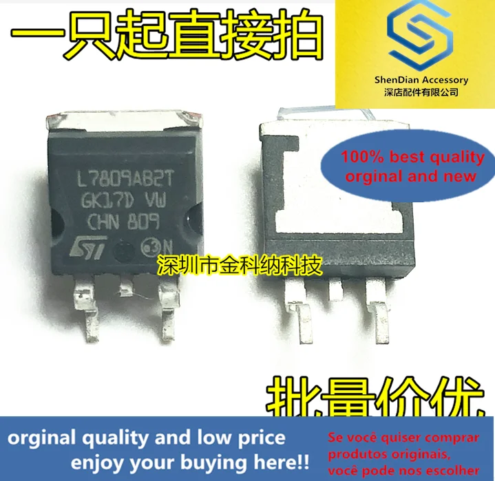 

10pcs only orginal new L7809ABD2T-TR L7809AB2T D2PAK TO-263 linear regulator