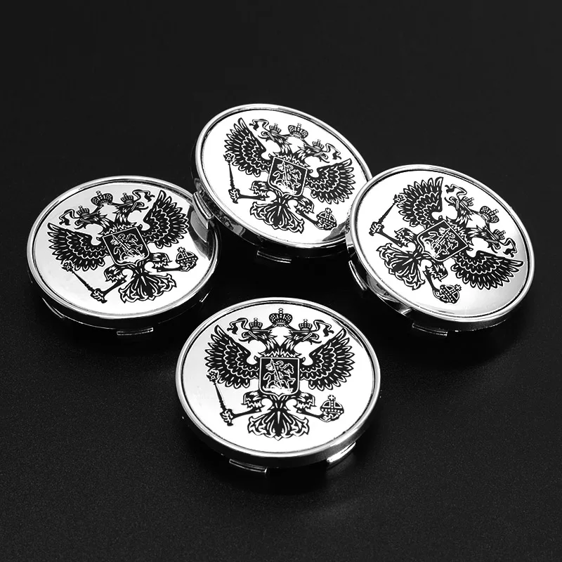 4Pcs 54mm Russian National Shield Logo Car Wheel Center Cap Hub Cap for LADA TOYOTA NISSAN Hyundai KIA Chevrolet Mitsubishi Ford