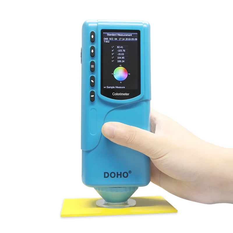 3nh DOHO Dual-caliber Color Difference Meter DR-12 Printing Dyeing Pigment Car Interior Colorimeter Laboratory Color Meter