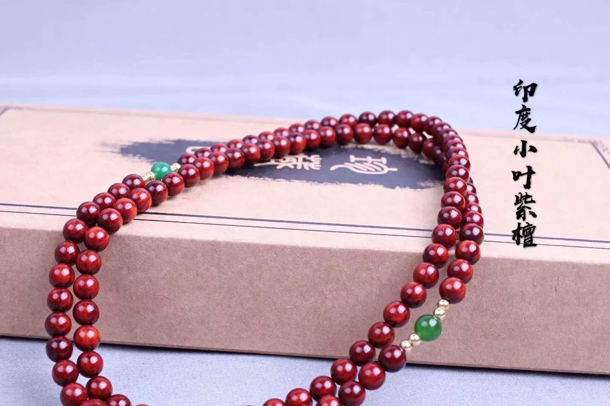 Meng pig lobular rosewood bracelet for men 108 6mm chicken with red blood and high oil density and piggy accessories rosary