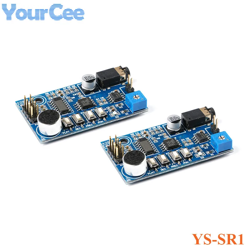 2pcs YS-SR1 Sound Voice Recording Module DC 5V Loudly Public Voice Playback Loudspeaker Megaphone Replace ISD1820