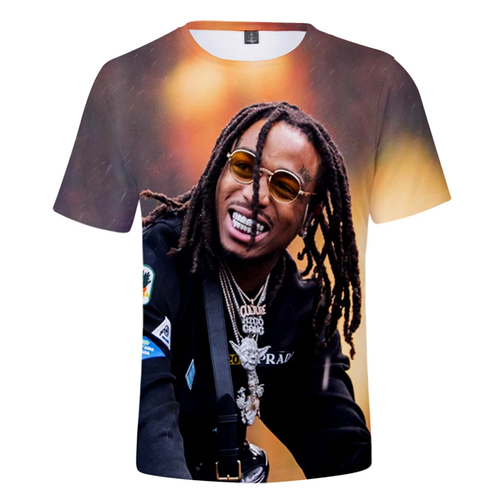 Migos Quavo T Shirt Hip Hop Fashion Swag T Shirts Men Women Short Sleeve Tshirt Harajuku Streetwear T-Shirt Rapper Quavo 3D Tee