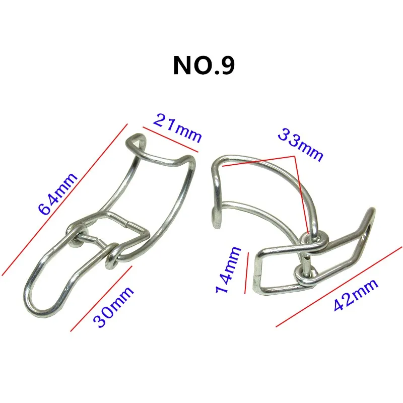 2Pcs Car Fixed Spring Metal Fasteners Set For All Auto Air Filter Housing Electrical Safety Box