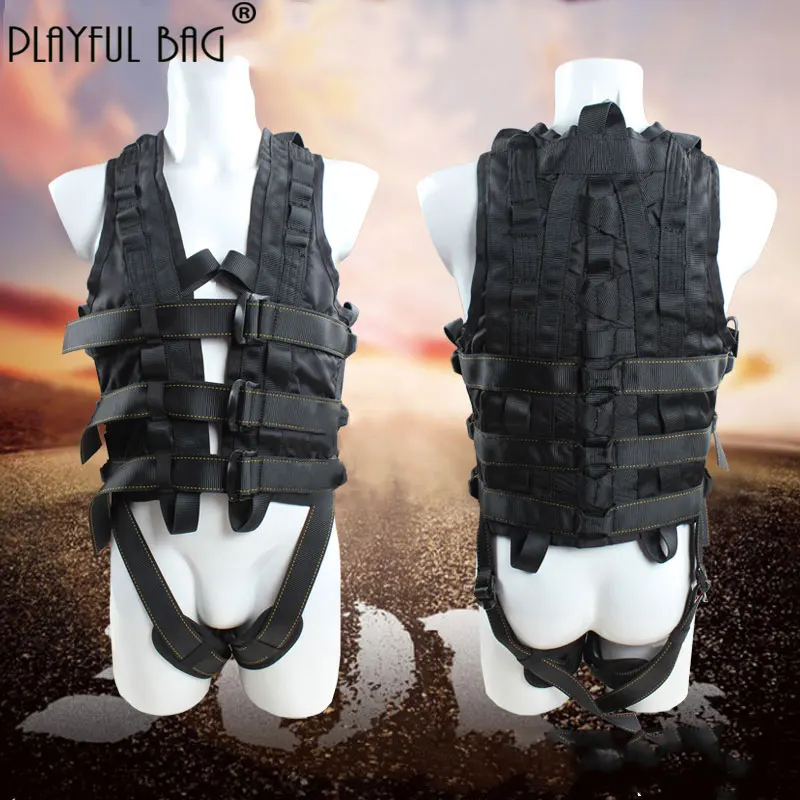 PB Playful bag Outdoor High altitude stunt suit for wire Movie shooting protective suit Climbing Perform Safety equipment ZL73