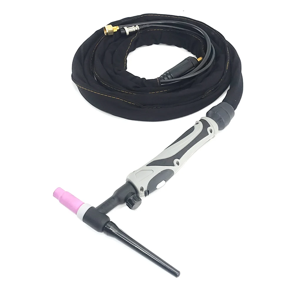 Professional 180A WP17-FV TIG Torch 3.7m GTAW Air Cooling Flexible Neck Gas Valve WP17 Tig Welding Gun