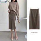 fashion leather pencil skirt