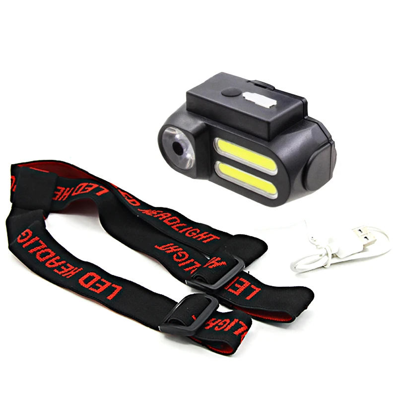 Led Rechargeable Headlamp XP-G Q5 COB Portable Headlight Power By 18650 Battery Head Flashlight Lamp Torch Fishing Camping Light