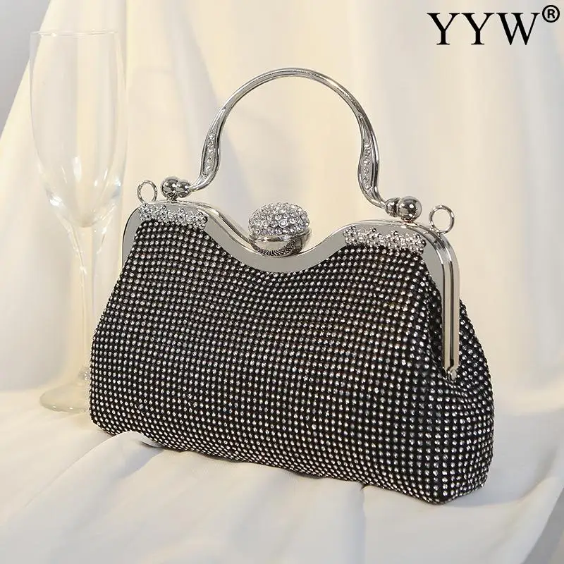 Fashion Women Clutch Bag Evening Bag With Rhinestone Vintage Design For Women Ladies Party Purse Wedding Bag Female Clutches