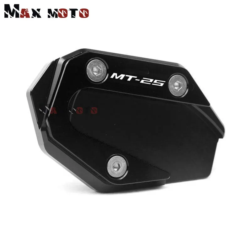 لياماها MT 03 25 YZF R3 R25 MT03 YZFR25 YZFR3 2014-2020 2019 دراجة نارية مسنده القدم الجانب حامل تمديد وسادة دعم لوحة