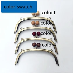 women DIY coin bag making metal clasp wood kiss buckle purse frame 5pcs/lot