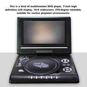 DVD Player Player with game function, 7.8 inch, 16: 9 Widescreen, 270 ° Rotatable LCD screen, home, car, tv, vcd, mp3 viewer 6 Main Sales DVD Portable with Digital TV - №4