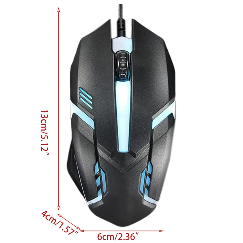 Ergonomic Wired Gaming Mouse Button LED 1000 DPI USB Computer Mouse Gamer Mice S1 Silent Mause With Backlight For PC Laptop