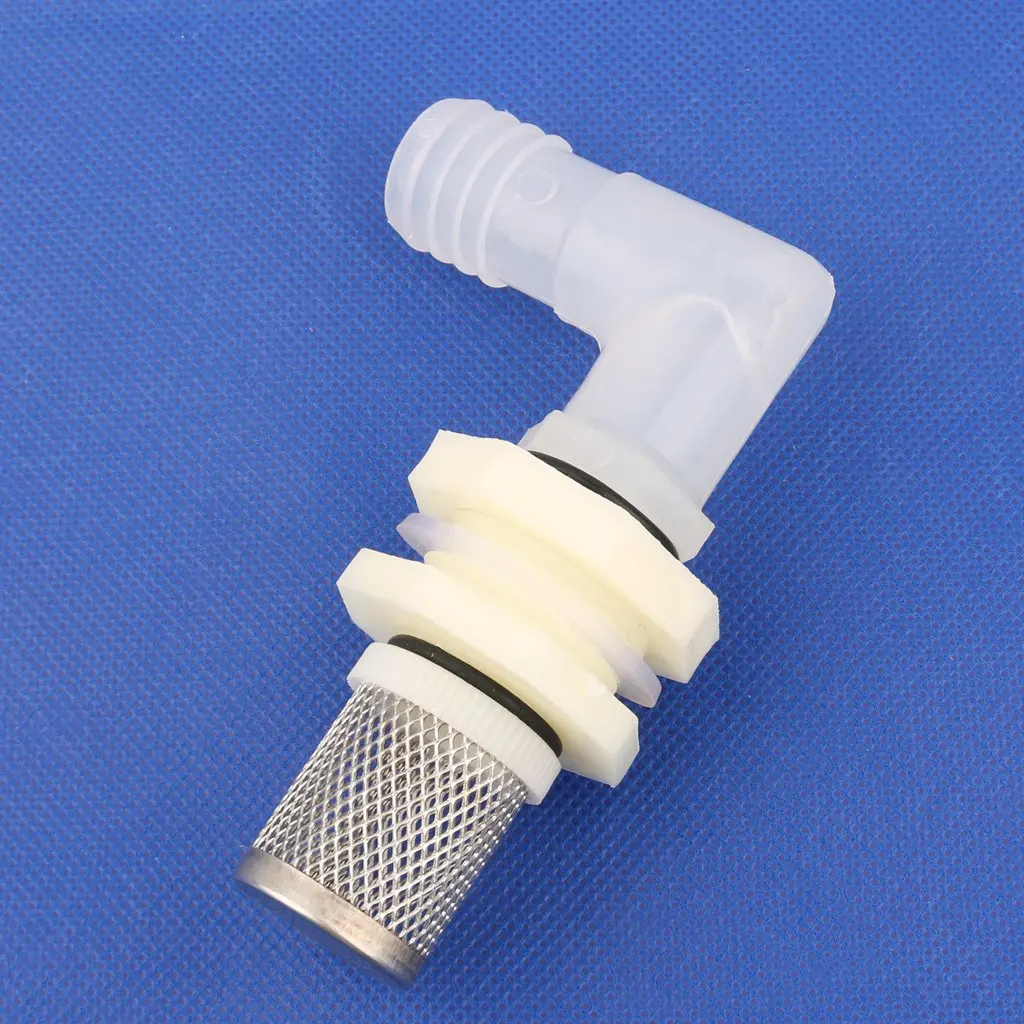1pc Stainless Steel 20mm Aquarium Fish Tank Elbow Joints Water Tank Drainage Connectors Garden Irrigation Hose Joint
