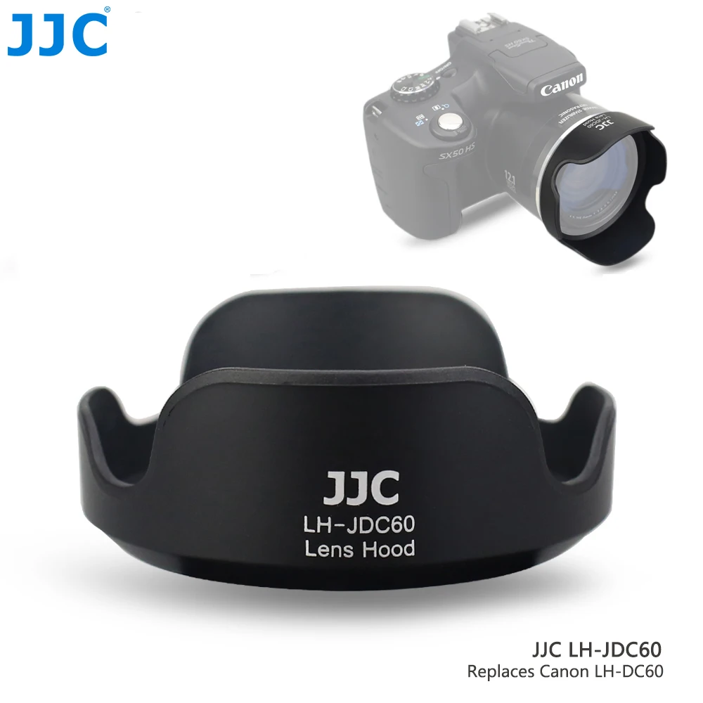 

JJC Bayonet Camera Lens Hood for CANON PowerShot SX1 IS SX10 IS SX20 IS SX30 IS SX40 IS SX50 HS SX530 HS Replaces CANON LH-DC60