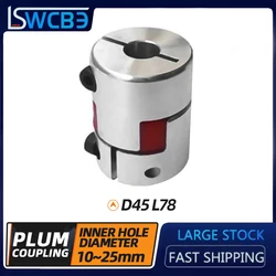 CNC Motor Kaak Askoppeling Flexibele Spider pruim Koppeling D45 L78 10/12/14/15/16/18/19/20/22/24/25mm Elastische koppeling