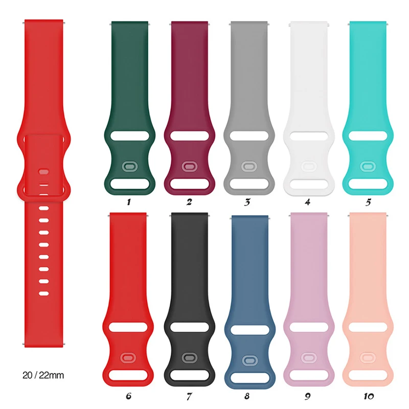 BEHUA 20 مللي متر 22 مللي متر سيليكون حزام حزام الساعات ل Xiaomi Huami Amazfit Bip/Bip S U لايت البوب استبدال سوار المعصم