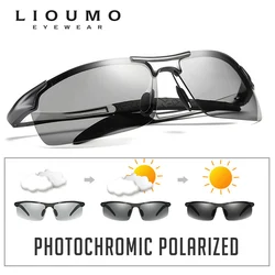 LIOUMO Classic Photochromic Polarized Sunglasses Man All-weather Anti-glare UV400 Driving Glasses Woman oculos de sol feminino