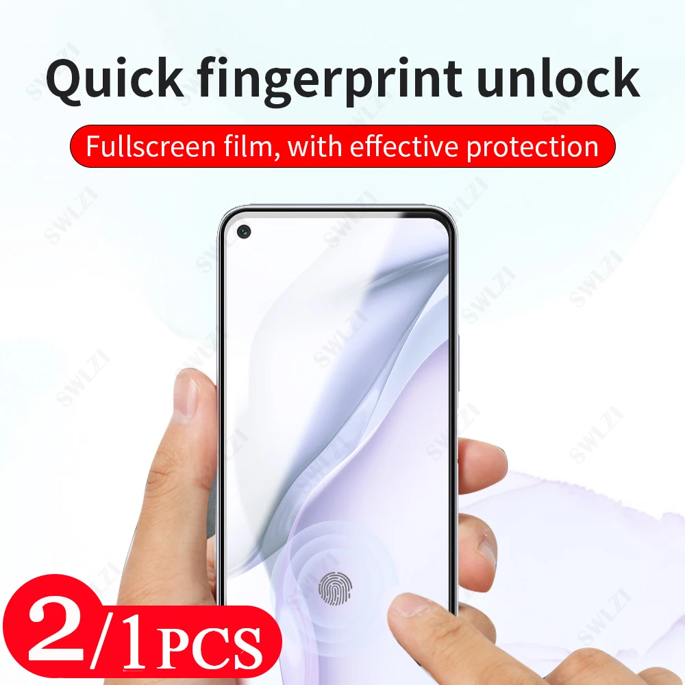 2/1Pcs Tempered Glass for Huawei P20 P30 P40 Lite E P40 Pro Plus Phone Screen Protector On The Glass Smartphone Protective Film