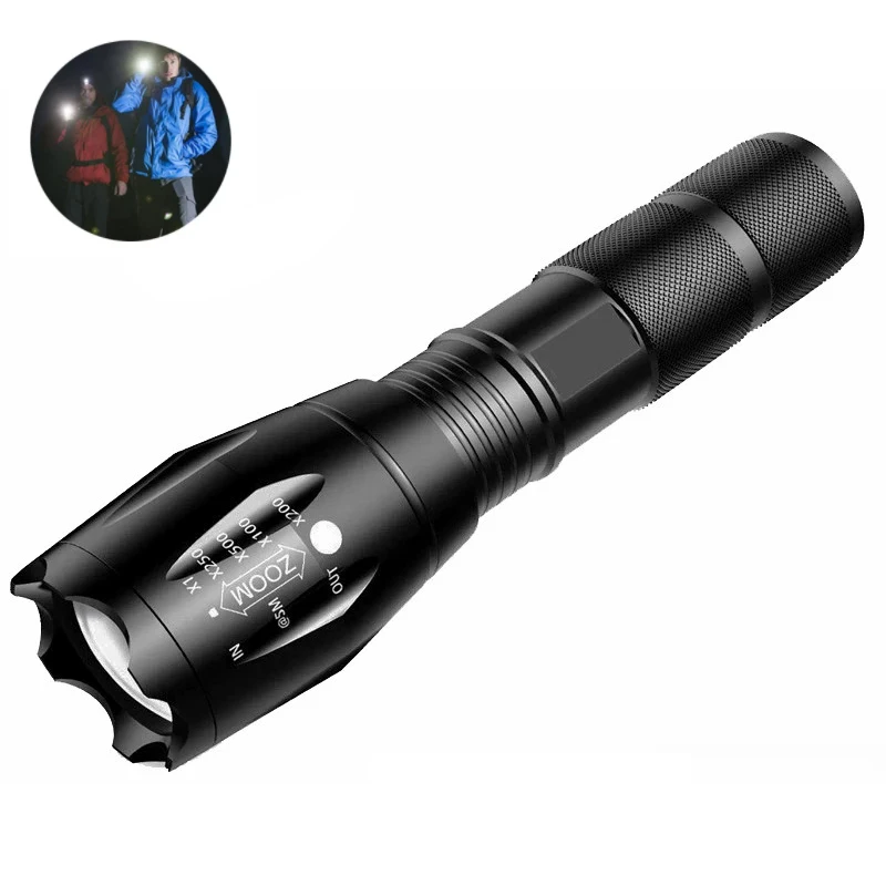 D5 Powerful LED Tactical Flashlight Rechargable Portable Men LED Camping Lamp Torch Light Lanternas Tactical Flashlight Torches