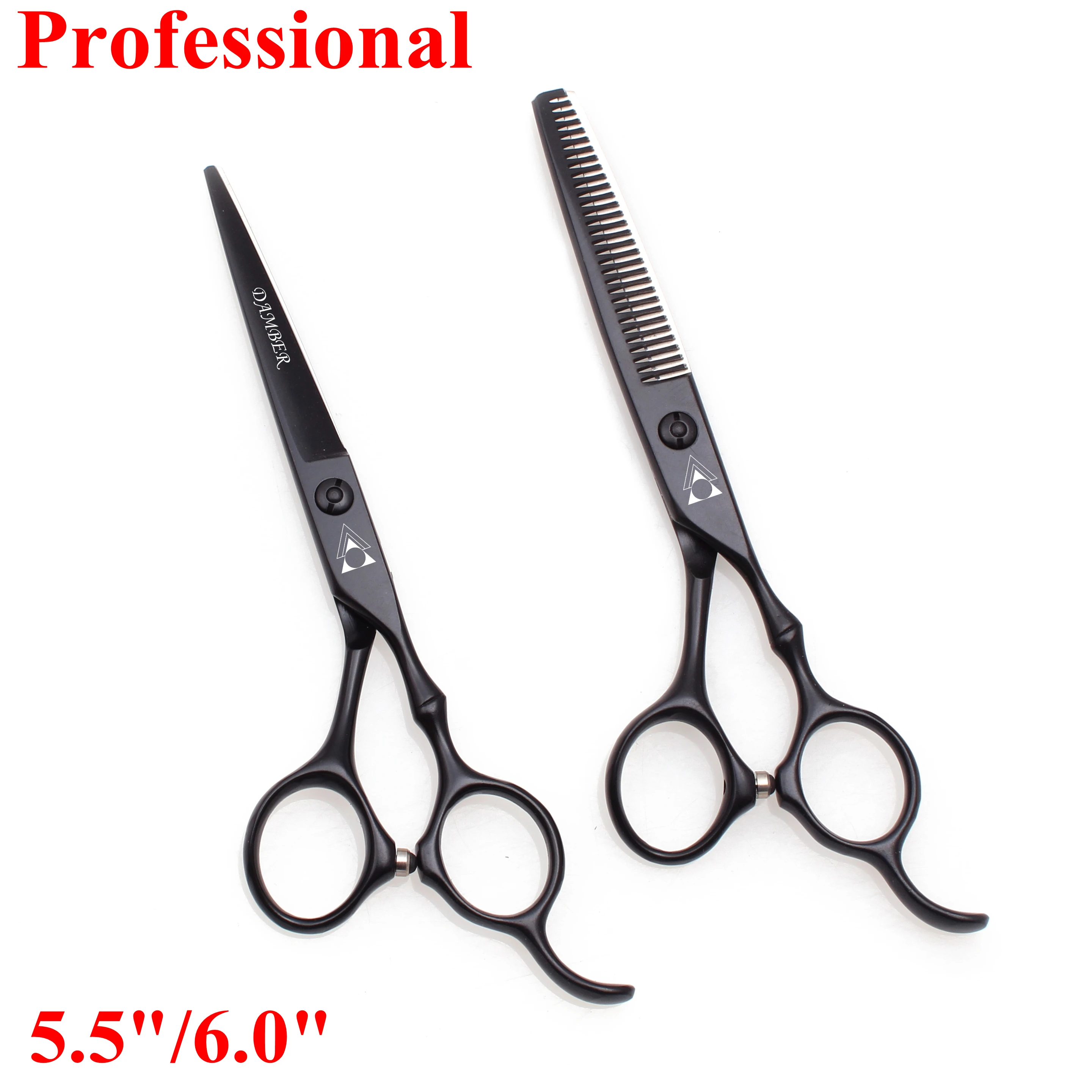 5.5 6 Japanese Steel 440C Hair Scissors Professional Hairdressing Scissor High Quality Barber Scissors Thinning Cutting Set 9030