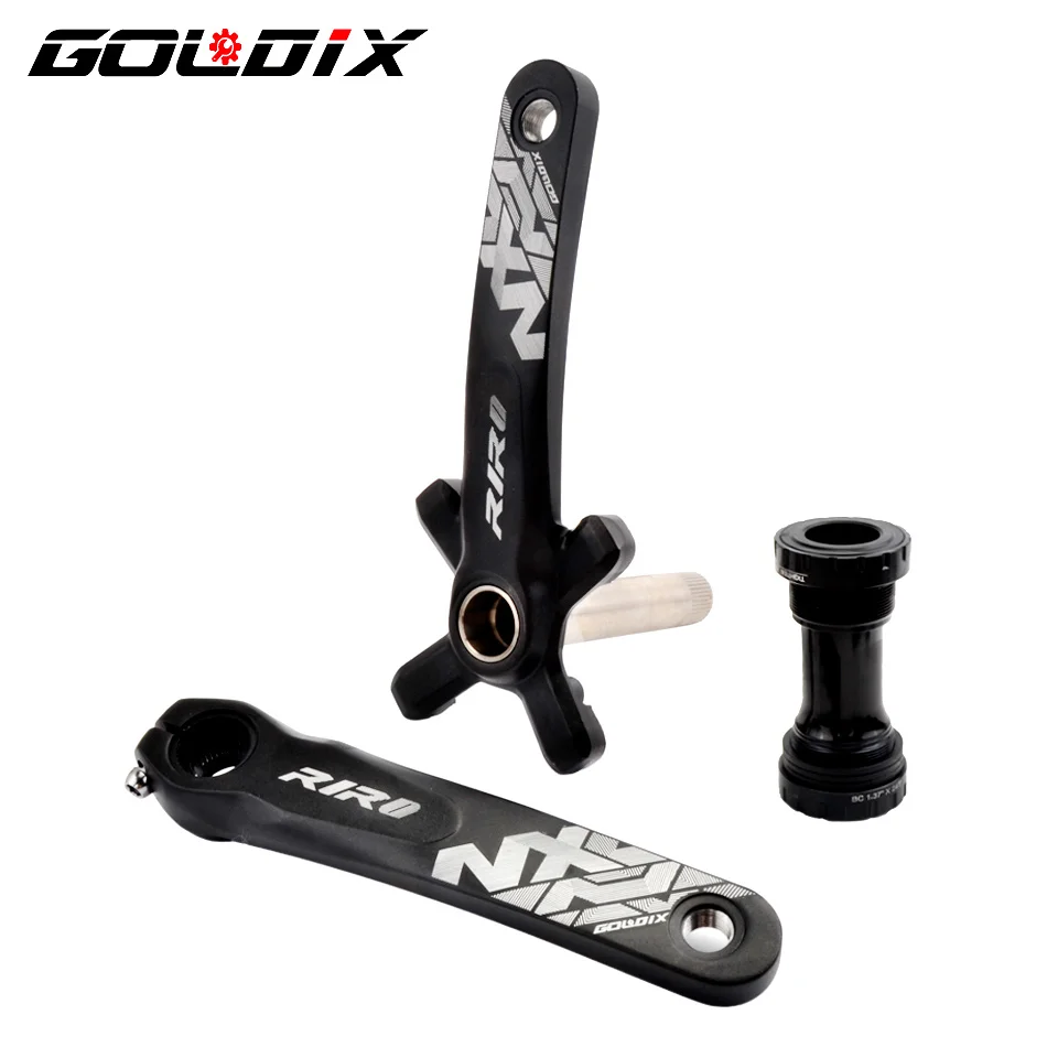 IXF RIRO MTB Bike Crankset Bicycle Hollow Integrated Crank Modified Single Disc 104BCD 32 34 36 38 40 42T Crankset Bottom Bracke