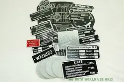 CJ750 - R75 tags full set R75/URAL/CJ