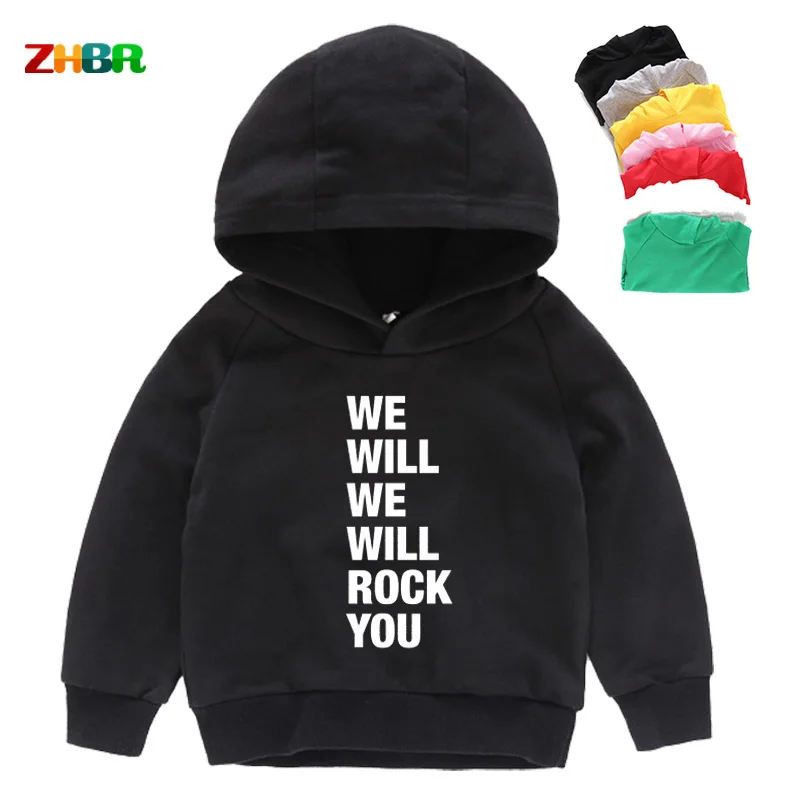 kids hoodies for boys 2021 New spring Toddler Baby ROCK Boy Girl Clothes Hooded music hip hop  Hoodie Letter Sweatshirt Clothing