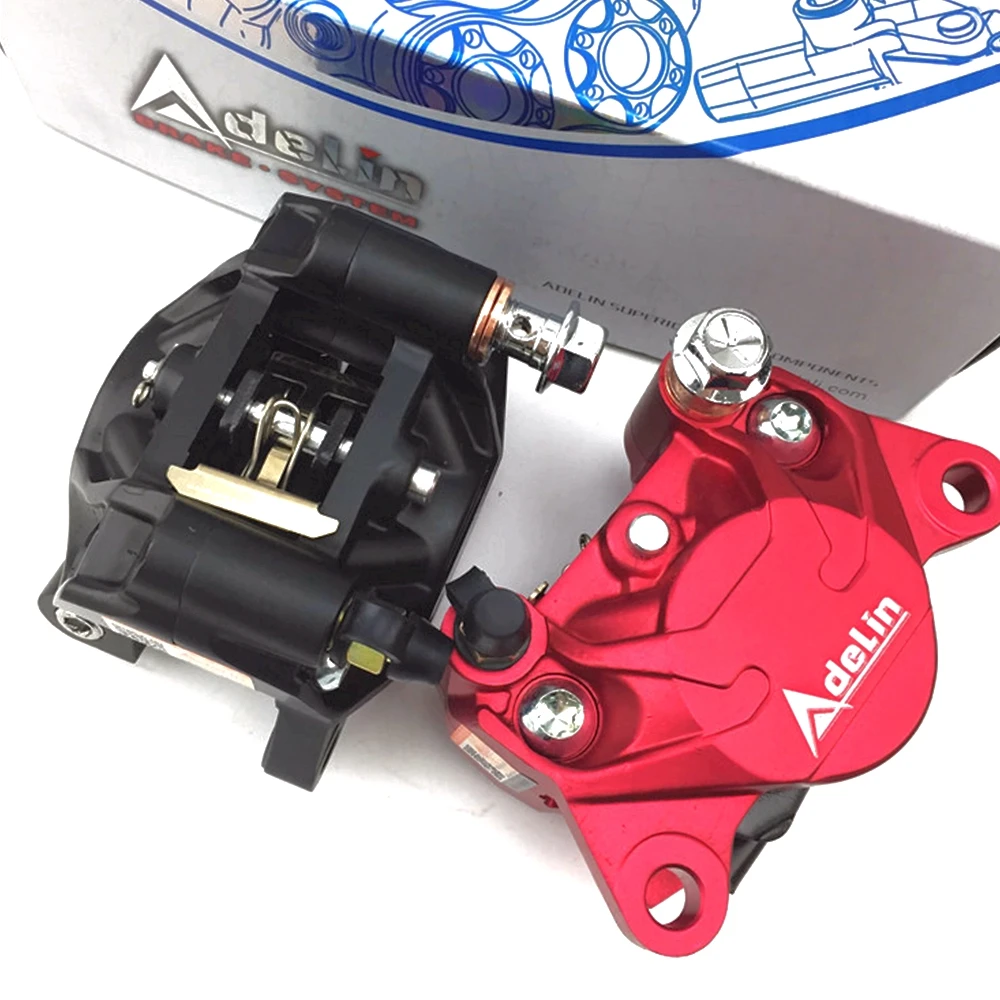 Adelin ADL-17 motorcycle 34mm double piston Rear brake calipers 84mm mounting for Honda Yamaha Ducati Kawasaki Vespa RSZ Modify