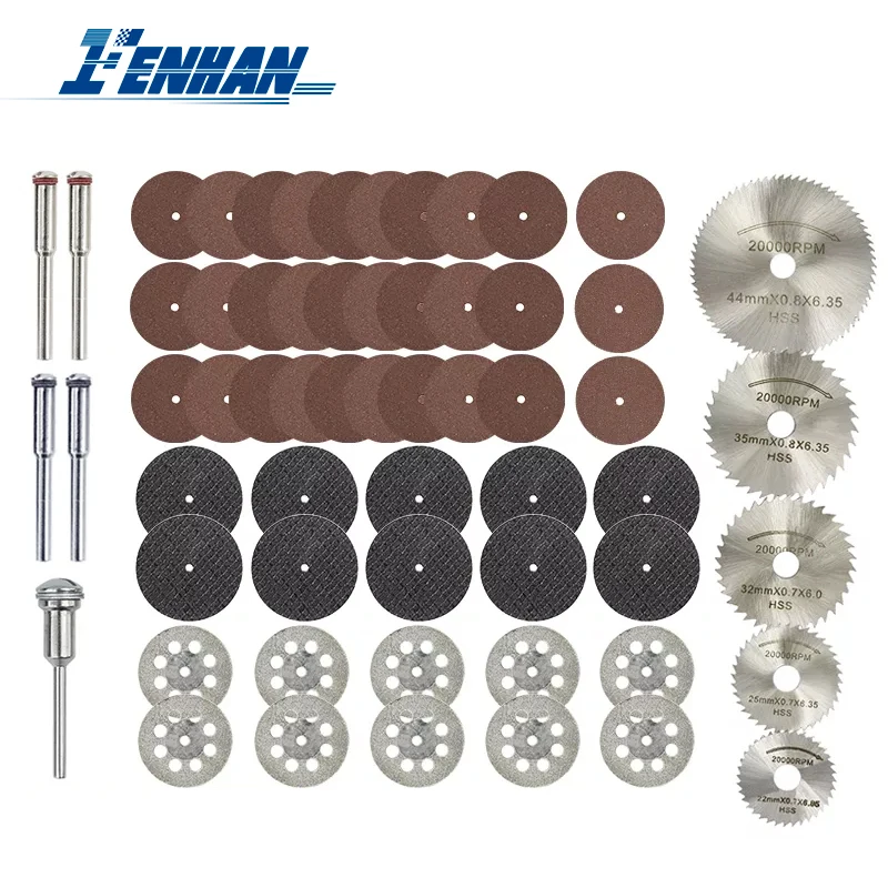 

Mini Saw Blade 60pcs for Dremel Rotary Tools Resin Cut-Off Wheels Diamond Cutting Disc Mini HSS Saw Blade