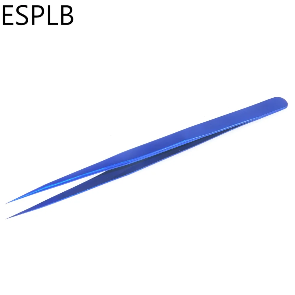 ESPLB ملاقط رفيعة للغاية ونحيفة خط الطيران من الفولاذ المقاوم للصدأ الأزرق ملاقط صناعية حادة أدوات يدوية لإصلاح الهاتف المحمول