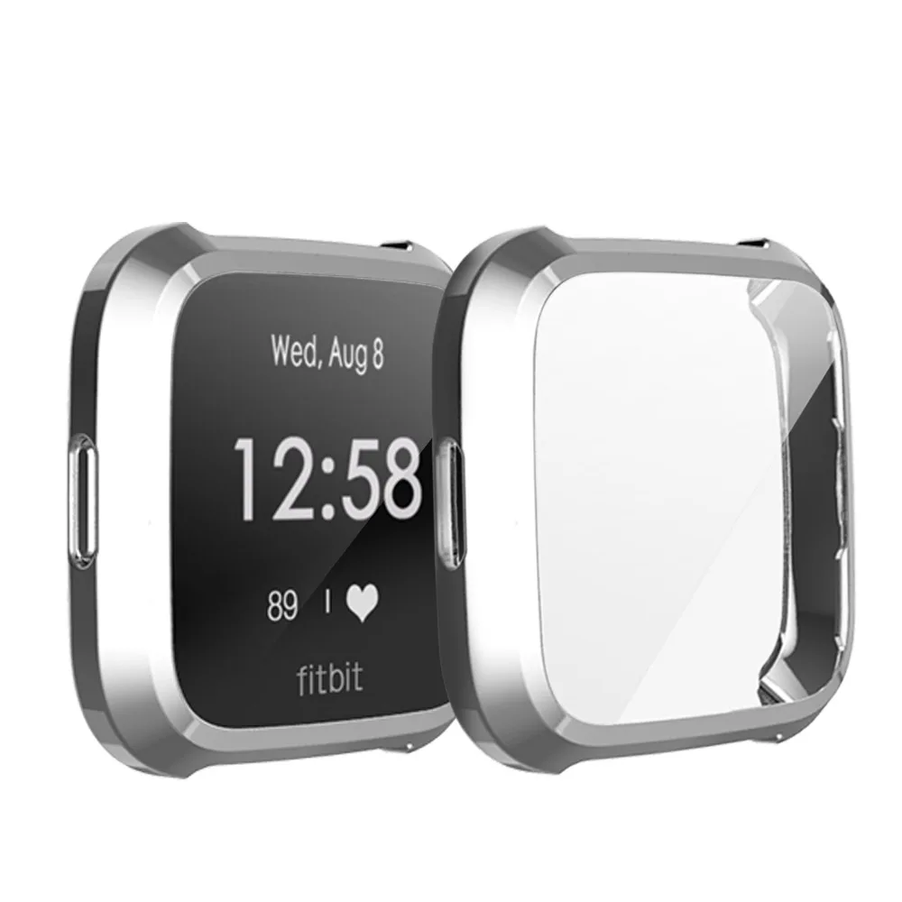 Electroplate TPU นาฬิกาสำหรับ Fitbit Versa Lite Smart Watch อุปกรณ์เสริม Full Screen Cover กรอบ