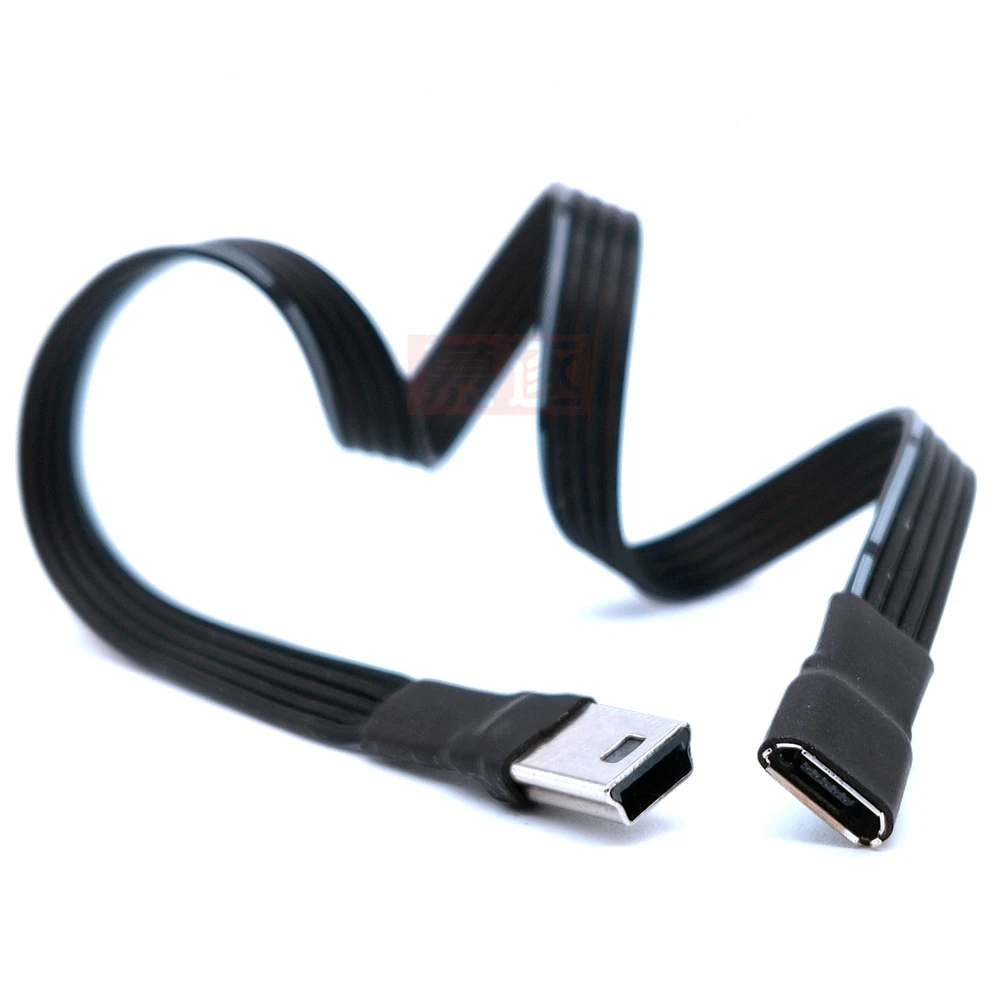 Mini USB macho a Micro USB B hembra, adaptador de cable de cargador, convertidor de cable de datos, 10CM, 50CM, 100CM