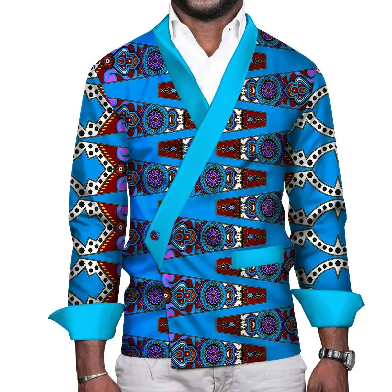 

In Stock African Shirts Men Clothes Bazin Riche Men African Print Shirt Traditional African Clothing WYN165-XH