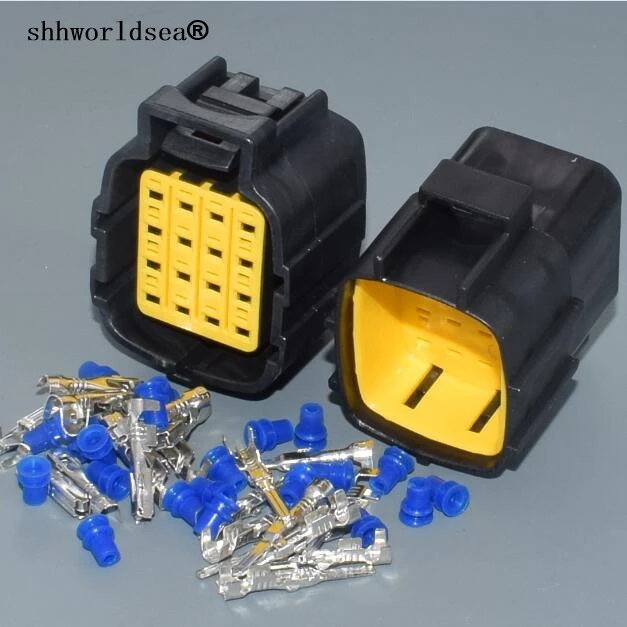 

worldgolden 16 Pin 1.8mm Plug Auto Wire Harness Connector Lamp Light Socket 368050-1 368047-1 368049-1