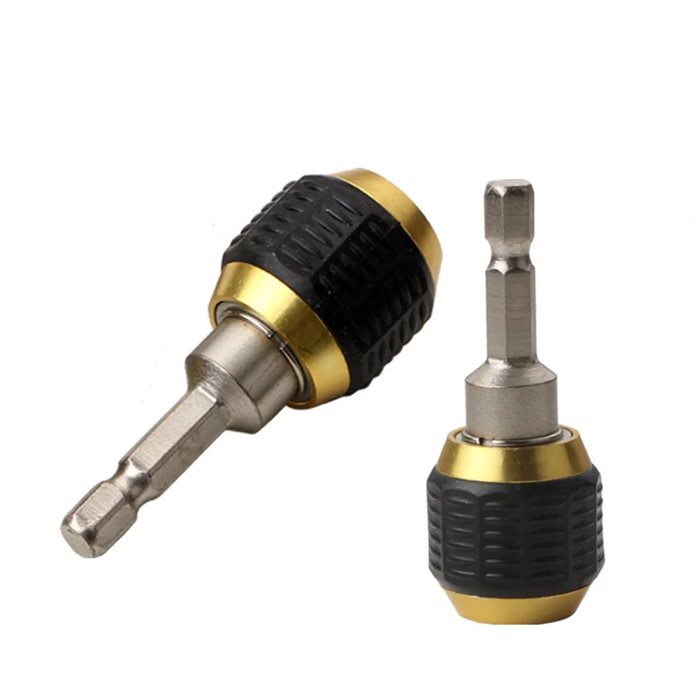 60mm Hex Handle Quick Coupling  Change Joint Electric Hand Drill Three Claw Turn 1/4 Inner Hex Self-locking Connecting Rod