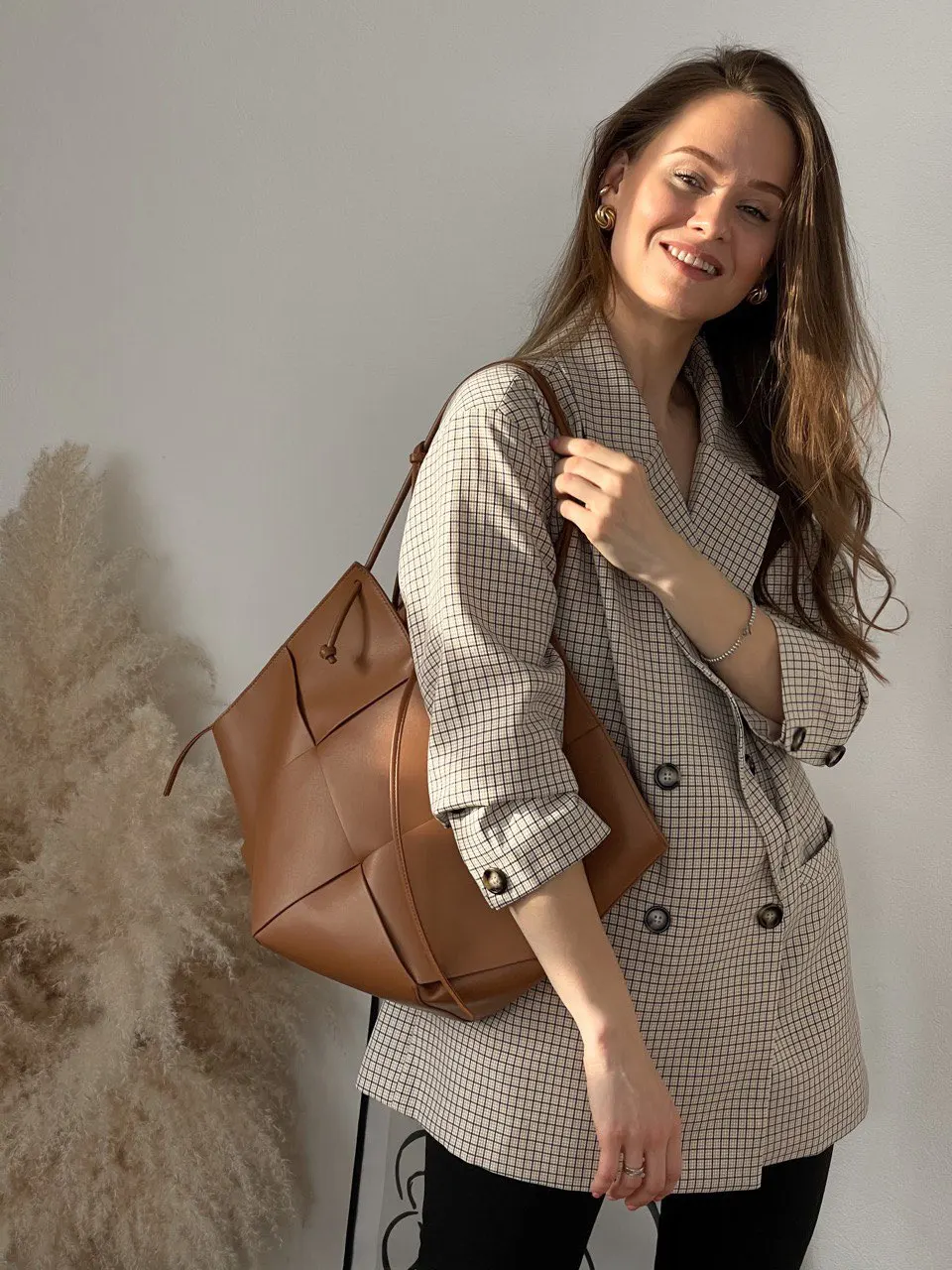 New Trendy Brand Design Leather Woven Soft Leather Large Capacity Shipping Purse Lady Handbag Women Shoulder Bag