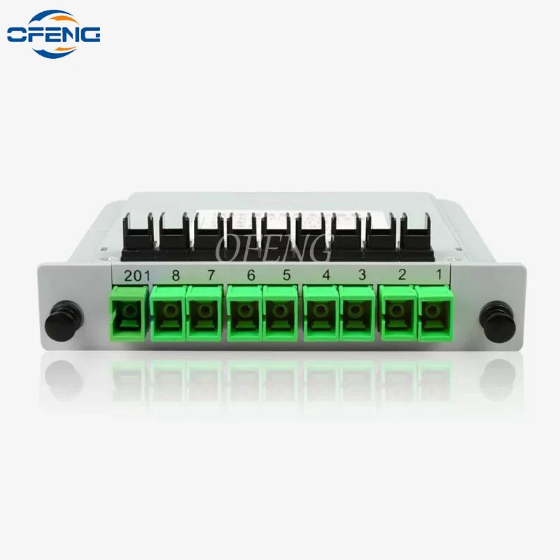 

10 шт. SC APC SC UPC PLC 1X8 волоконно-оптический распределитель FTTH PLC коробка вставки листового типа волоконно-оптический соединитель разделитель на заказ