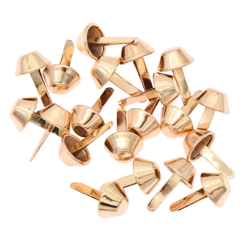 20PCS Metal Bag Feet Rivets Studs Pierced For DIY Craft Purse Handbag Leather Decoration Accessories