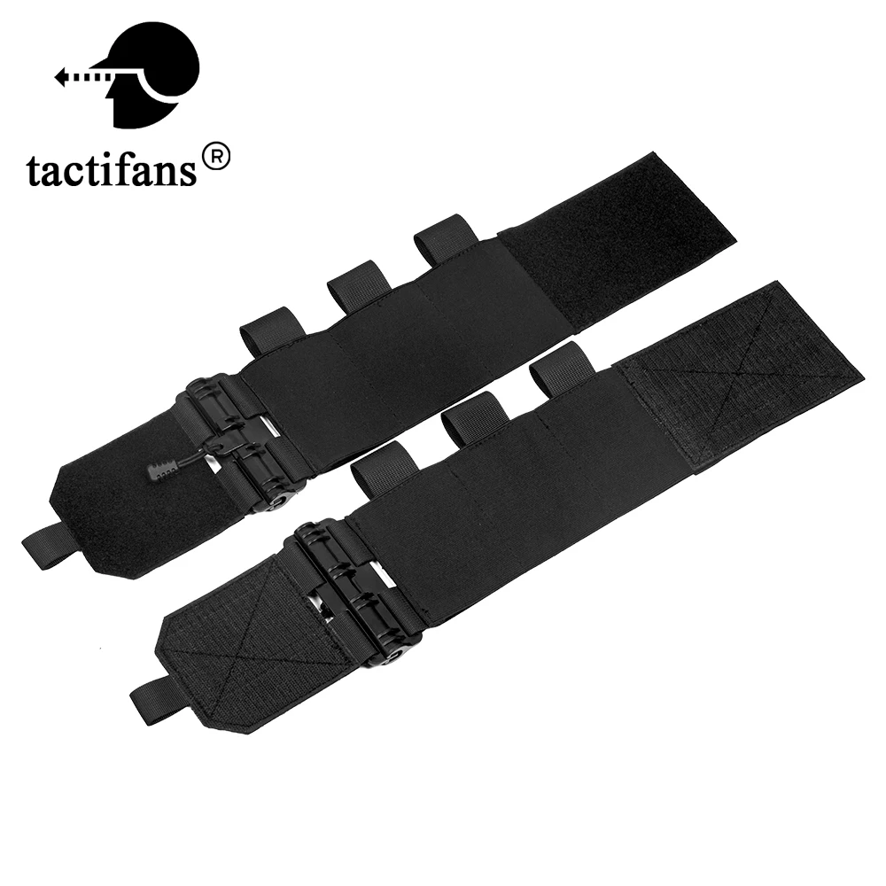 Tactical Elastic Cummerbund Kit Quick Release Tube QR Buckles Triple Magazine Pouch For FCSK Plate Carrier Combat Vest Nylon