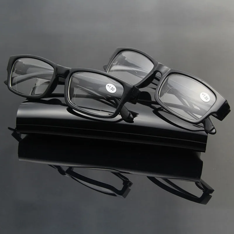 Dual-light Reading Glasses Diopter +1.0 To +4.0 See Far And Near Presbyopia Eyeglasses For Men And Women Without Glasses Case