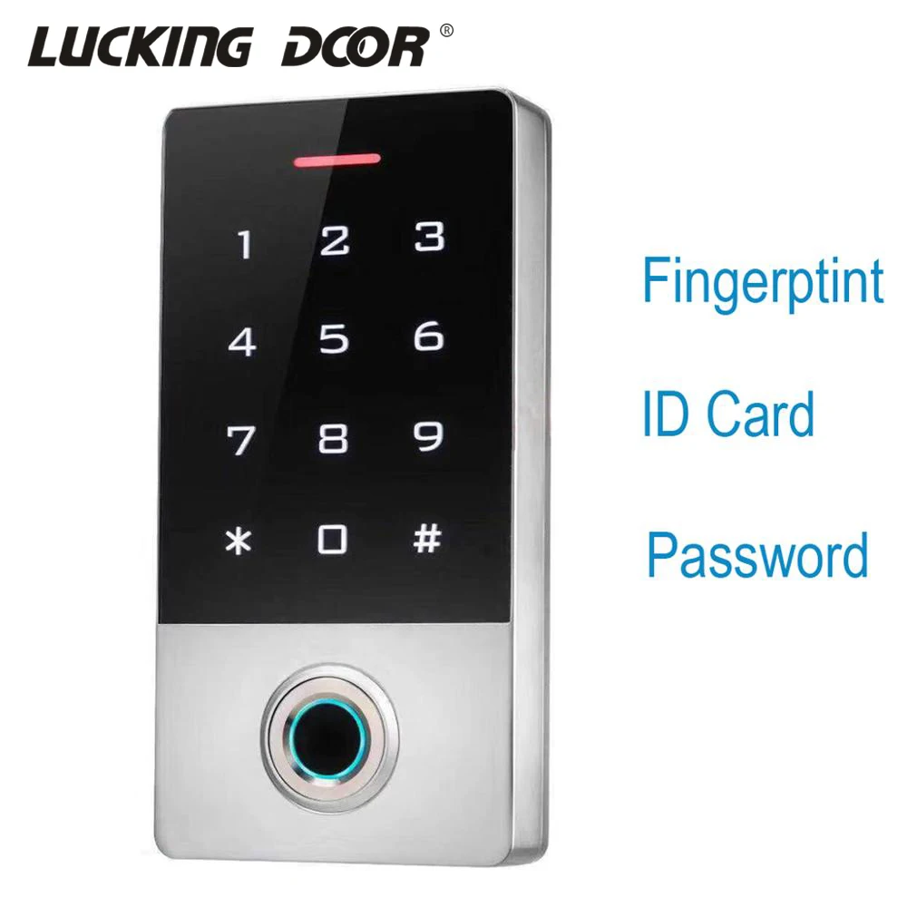 

Waterproof Touch Metal 125khz RFID Fingerprint Access Control Electronic Door Lock Electric Gate Opener W/ Backlight 10000 user