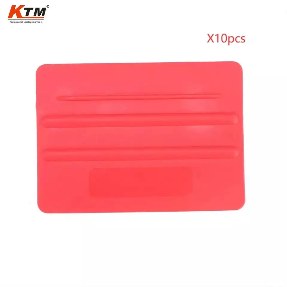 KTM High Quality TPE+PP Soft Film Squeegee Scraper Car Foil Tool Double-sided Scraping Vinyl Carbon Fiber  Wrap Square