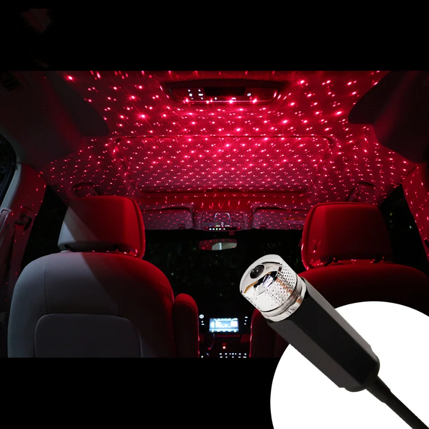 Lámpara de ambiente LED USB para coche, accesorios de luz de decoración para Ford Focus 3 2 Fiesta Mondeo MK4 Transit Fusion Kuga Ranger Mustang