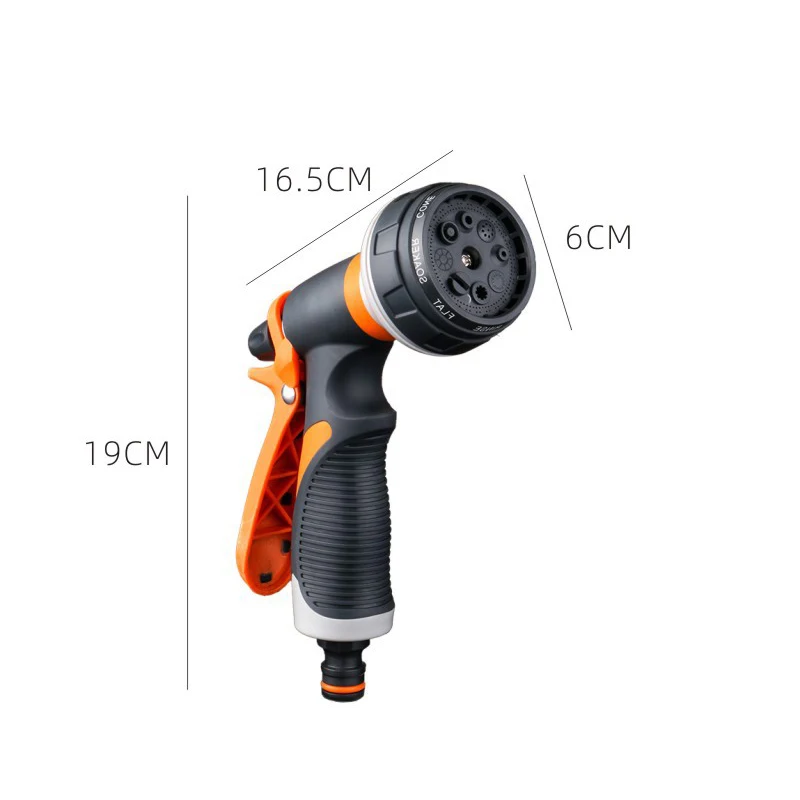 Watering Gun Garden Nozzle Hose Nozzle Adjustable Nozzle Water Gun Lawn Hose Multifunction Garden High Pressure Sprayer