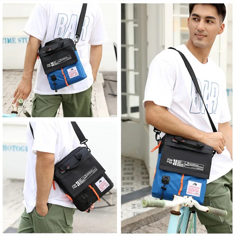 2024 New Shoulder Messenger Backpack Casual Portable Briefcase Nylon Waterproof Outdoor Backpack