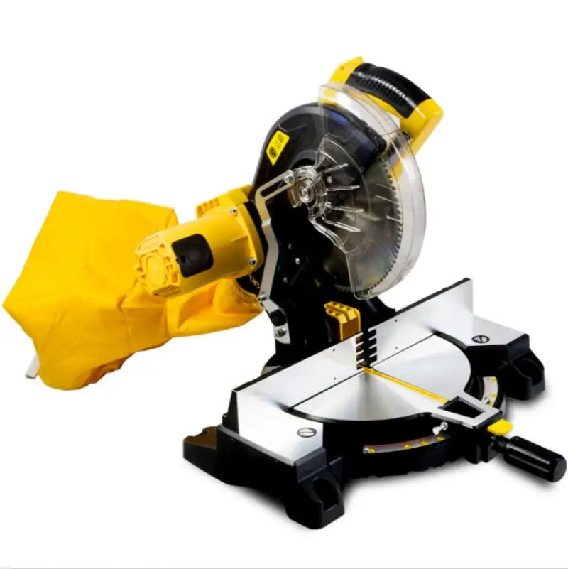 

220V 2200W dust-free miter saw table saw 45 degree electric log cutting machine circular saw